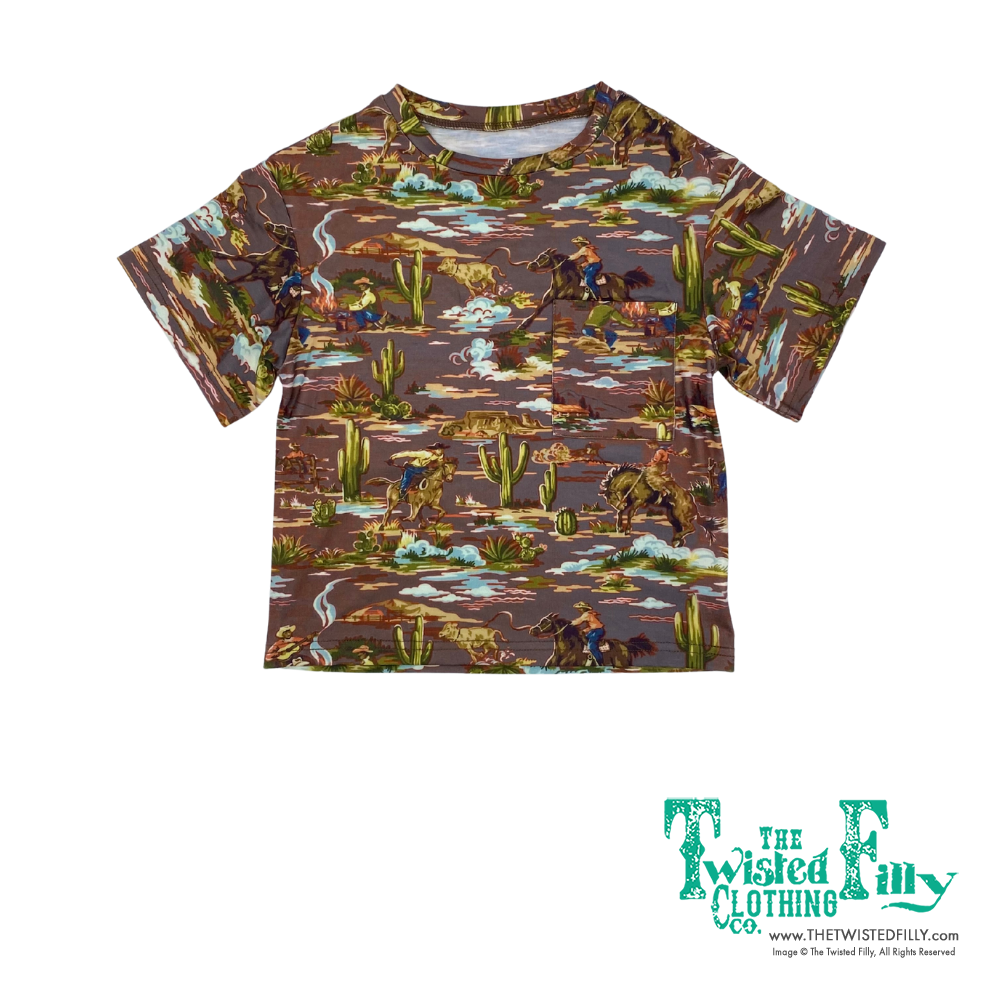Brown Cowboy - Toddler Pocket Tee