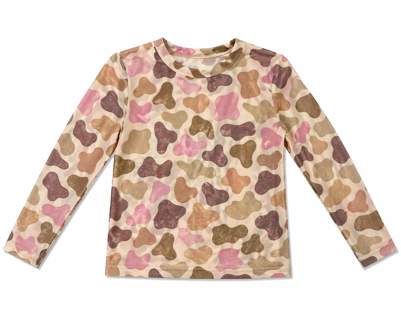 Pink Duck Camo - Womens Mesh LS Top