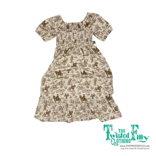Cactus & Cowboy - Youth Smocked SS Dress