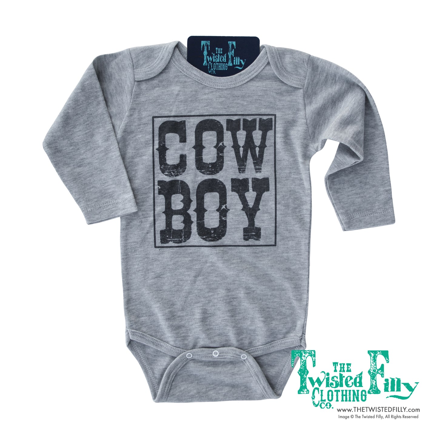 Cow Boy - L/S Infant One Piece - Assorted Colors