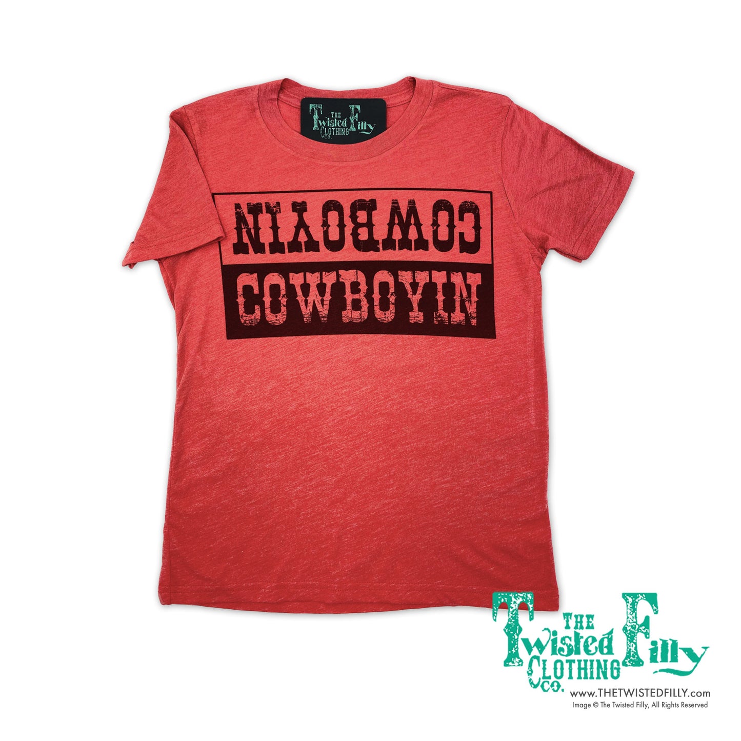 Cowboyin' Everyday Everyway - S/S Toddler Tee - Red