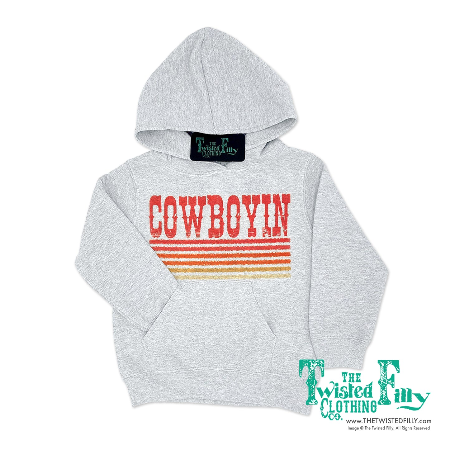 Retro Cowboyin - Youth Hoodie - Assorted Colors