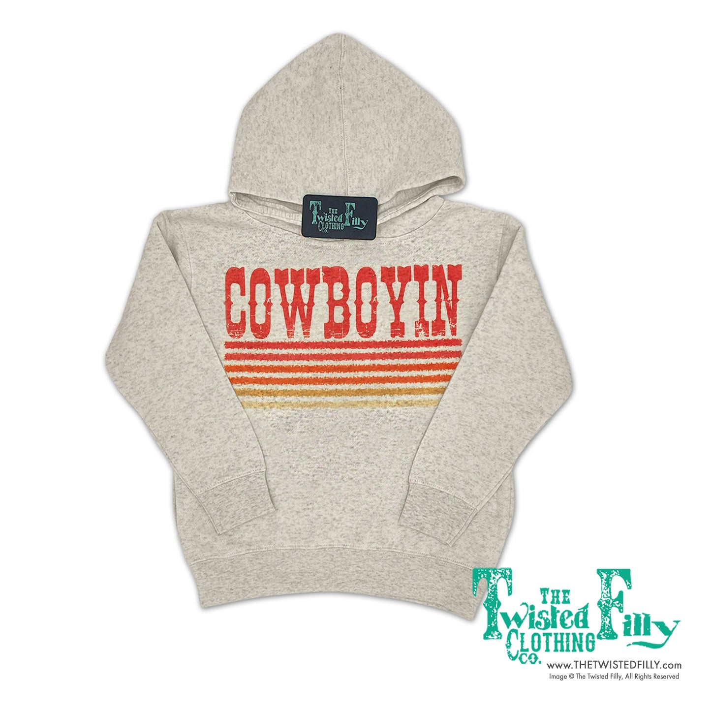 Retro Cowboyin - Youth Hoodie - Assorted Colors