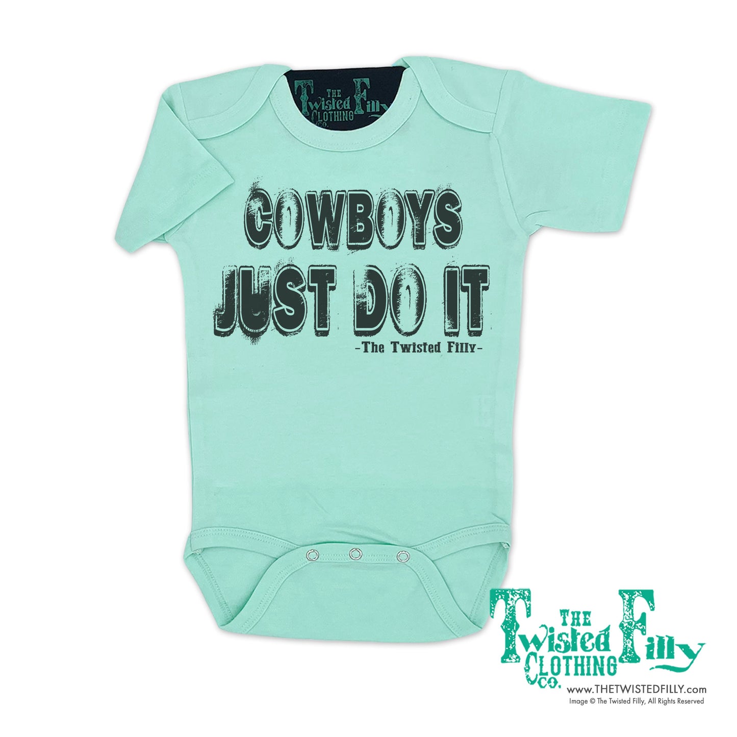 Cowboys Just Do It - S/S Infant Boys One Piece - Assorted Colors