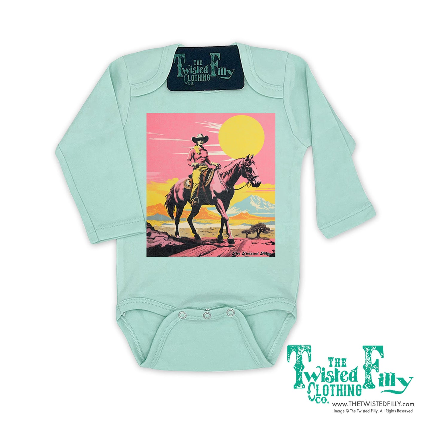 Desert Cowgirl - L/S Girls Infant One Piece - Assorted Colors
