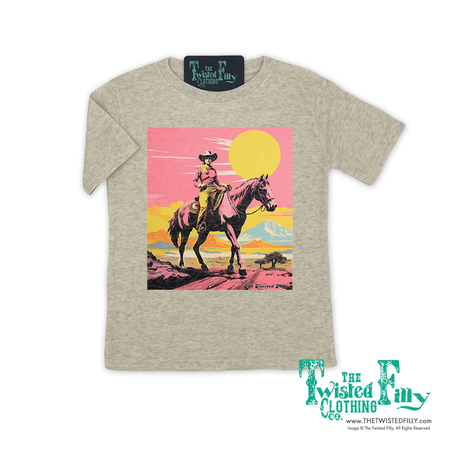 Desert Cowgirl - S/S Girls Toddler Tee - Assorted Colors