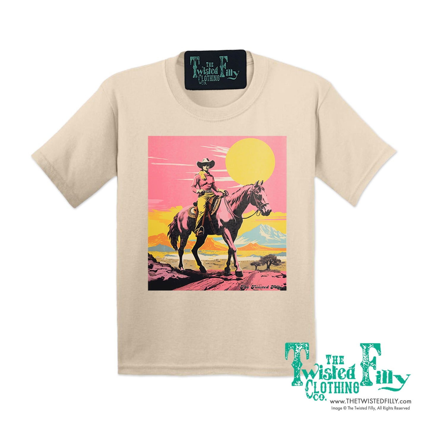 Desert Cowgirl - S/S Girls Toddler Tee - Assorted Colors