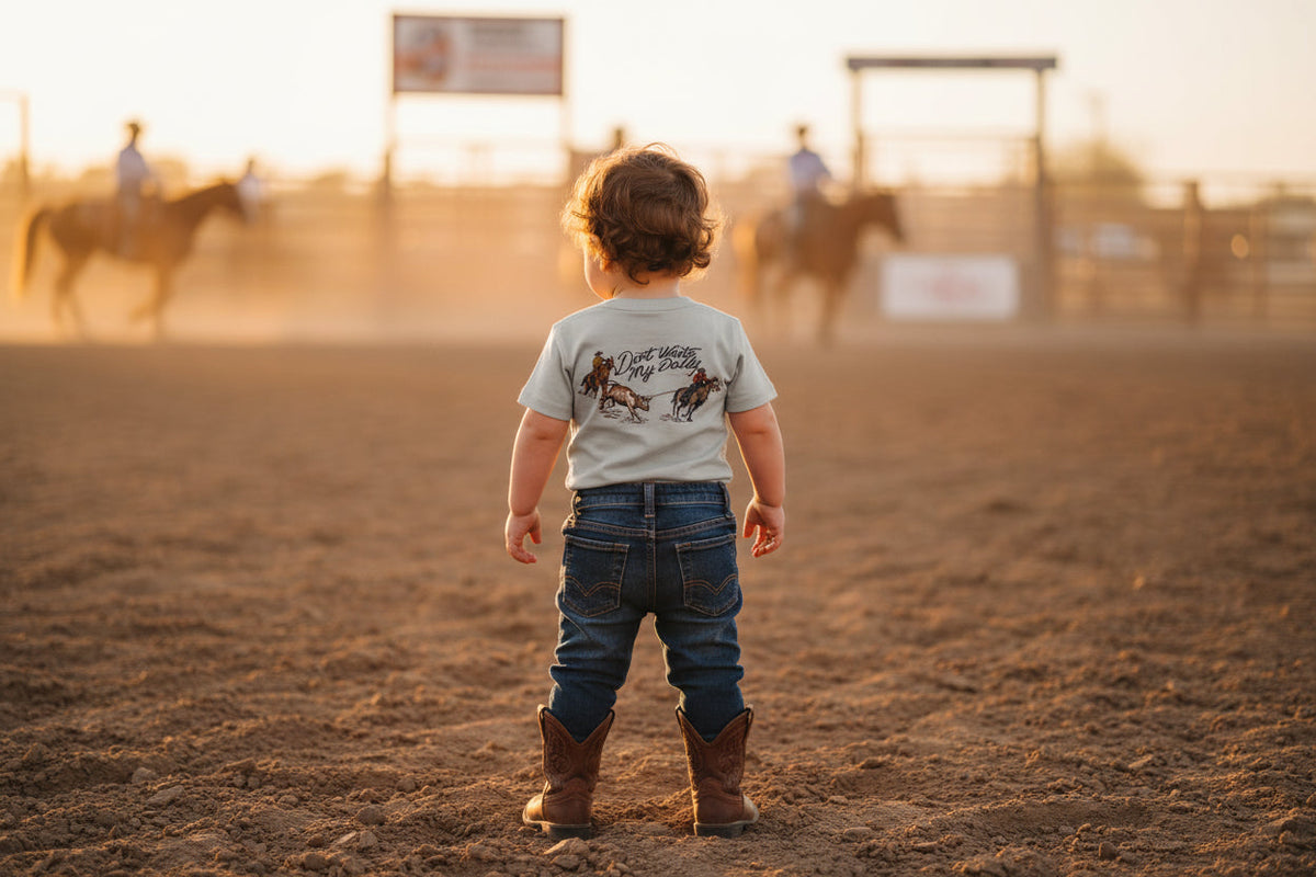 Don't Waste My Dally - Infant SS Onesie - 2 Rowels Ranch & Rodeo Wear