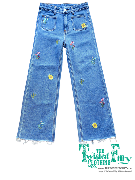 Denim Embroidered - Youth - Denim Jeans