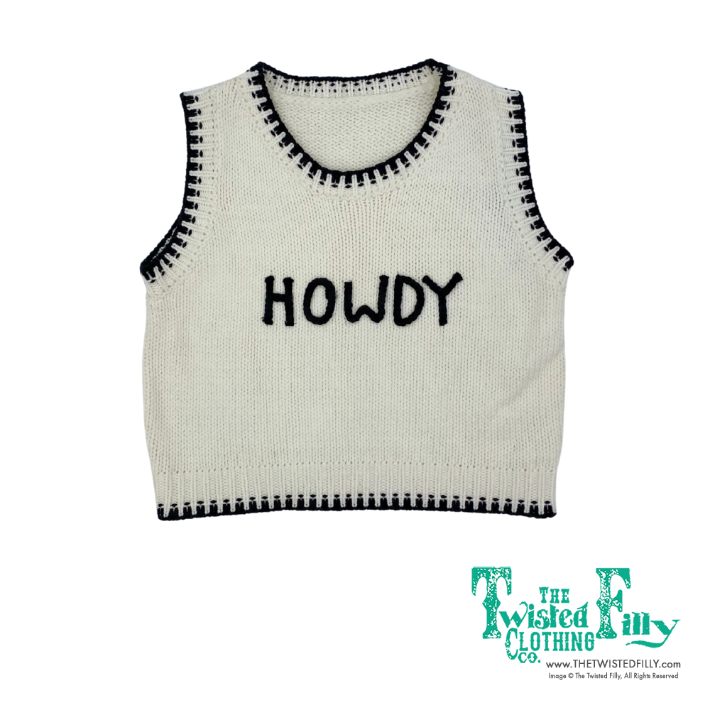 Howdy - Sweater Vest - Youth - Ivory