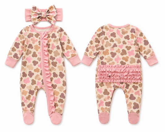 Pink Duck Camo - Bamboo PJ's