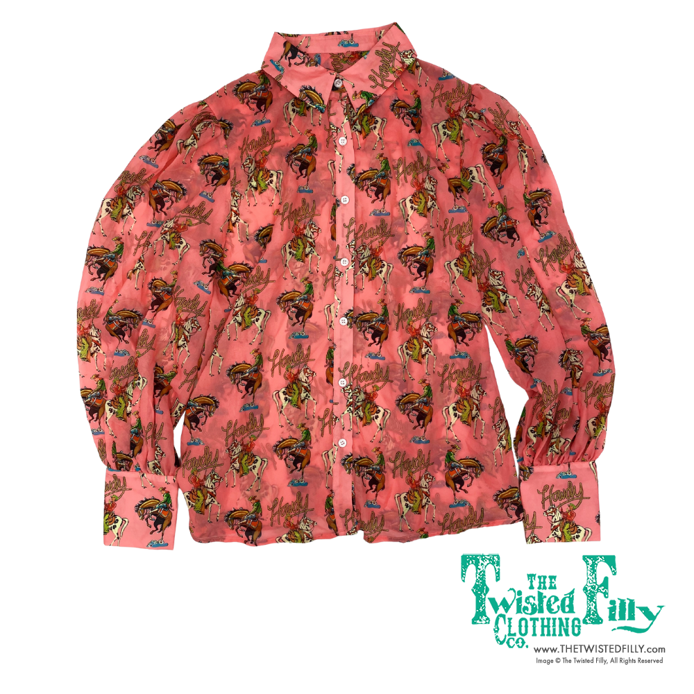 Pink Howdy - Youth Chiffon Blouse