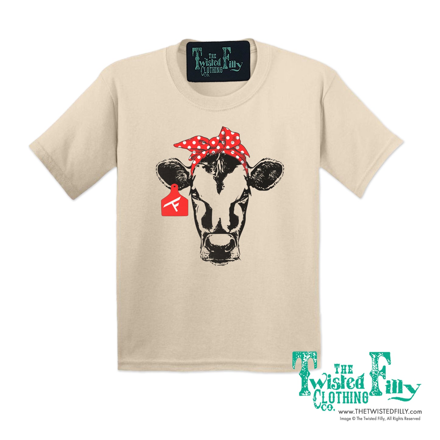 Red Bandana Calf - S/S Toddler Tee - Assorted Colors