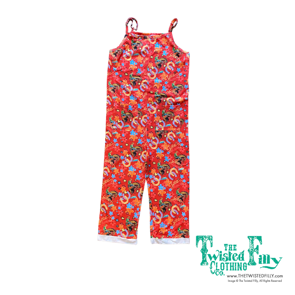 Red Yee Haw - Toddler Sleeveless Romper