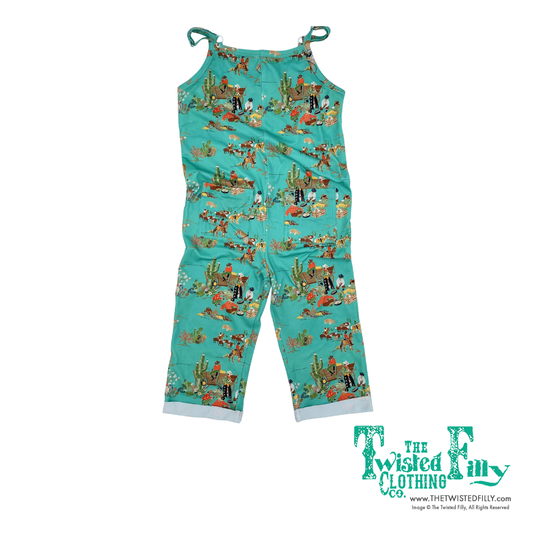 Turquoise Wagon - Youth Romper