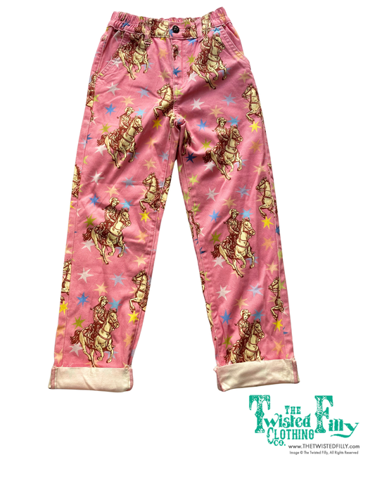 Multi Color Star Vintage Cowgirl youth western pant - The Twisted Filly