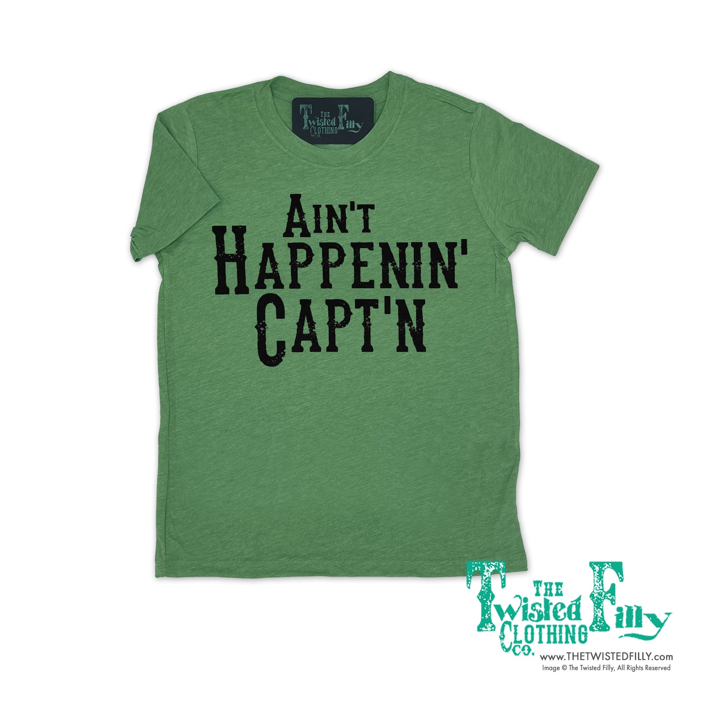 Ain't Happenin' Capt'n - S/S Youth Tee - Assorted Colors