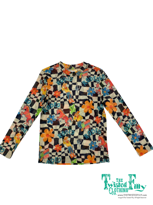 Black Rodeo Check - Infant Mesh LS Top