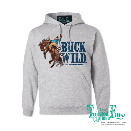 Buck Wild - Youth Hoodie - Ash