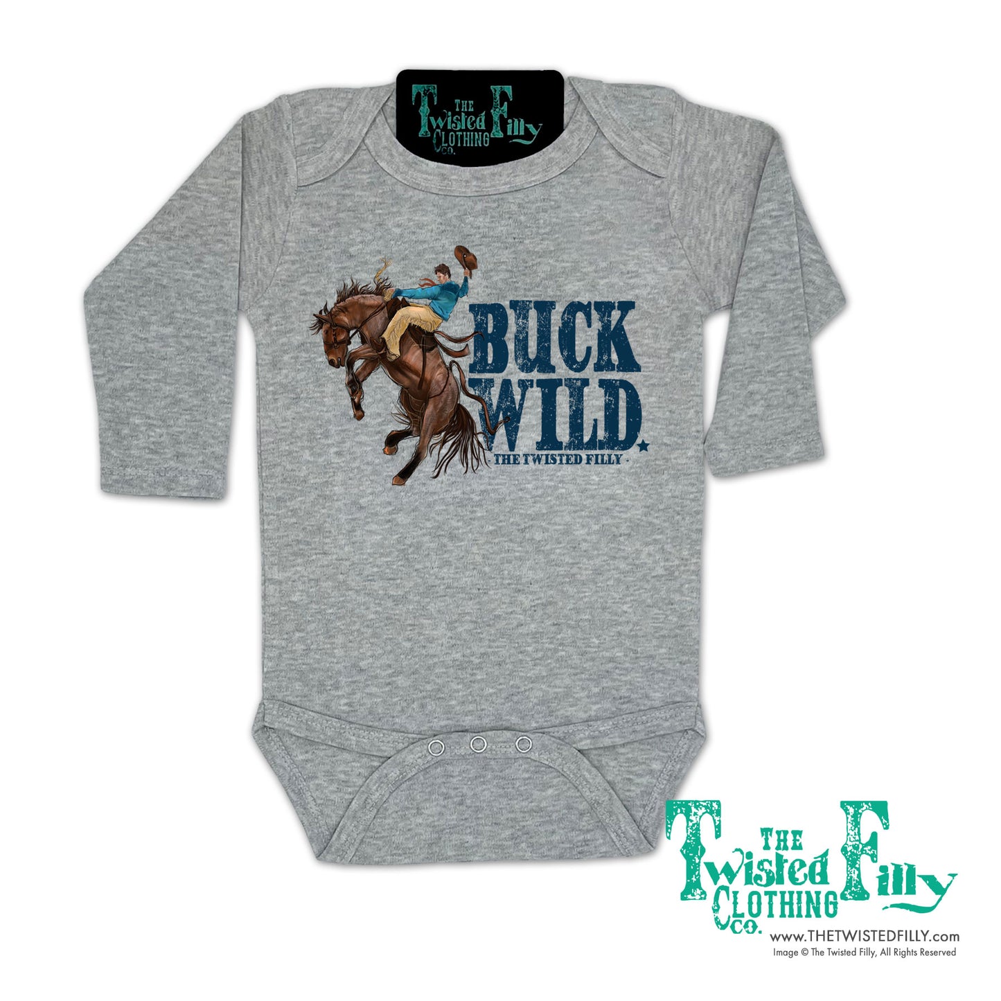 Buck Wild - L/S Infant One Piece - Assorted Colors