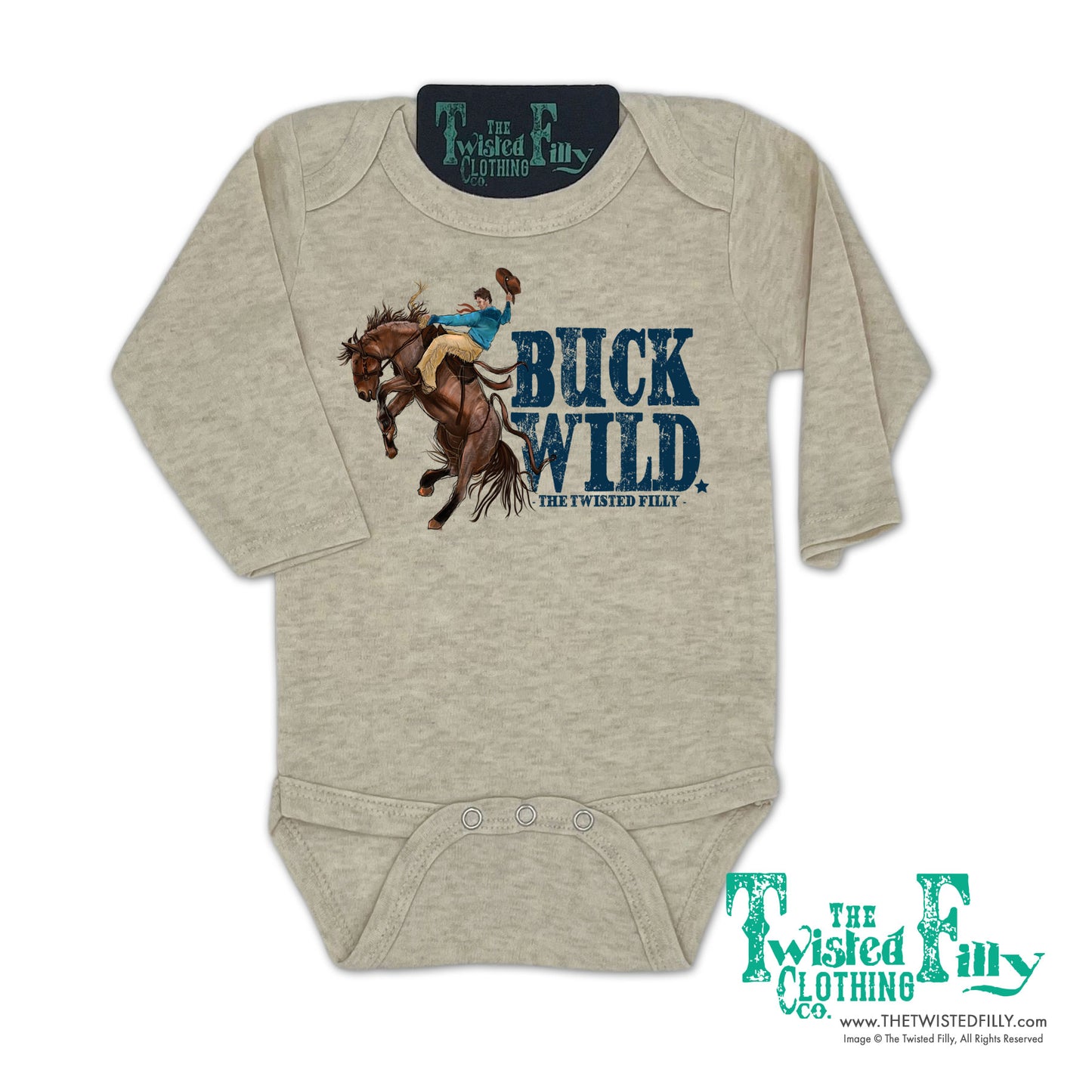 Buck Wild - L/S Infant One Piece - Assorted Colors