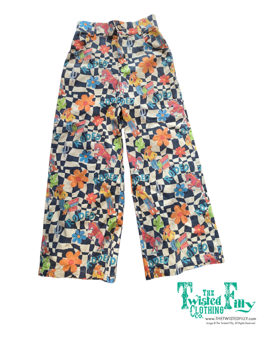 Checker Rodeo toddler western pant - The Twisted Filly