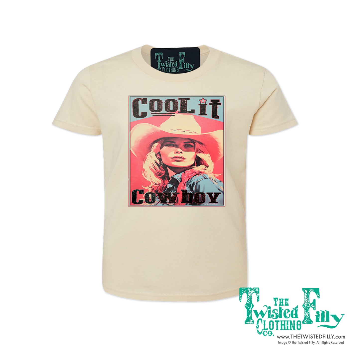 Cool It Cowboy - S/S Adult Crew Neck Womens Tee - Assorted Colors