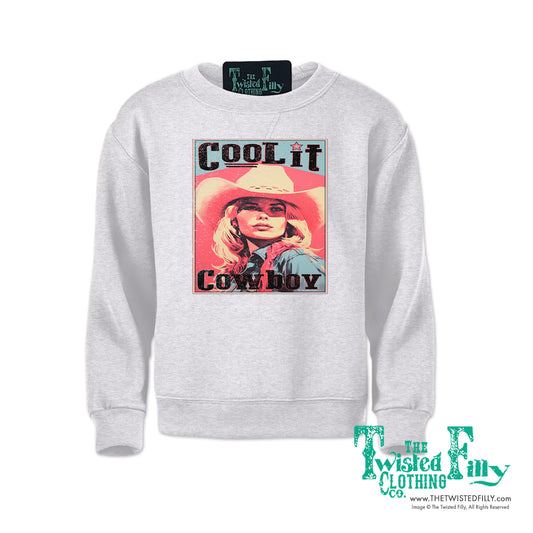 Cool It Cowboy - Youth Girls Sweatshirt - Assorted Colors