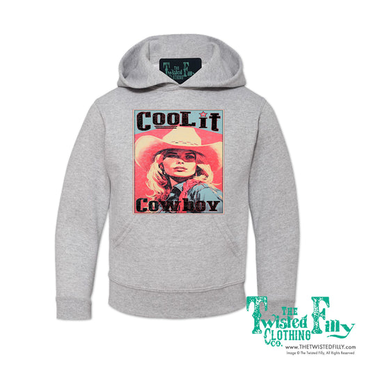 Cool It Cowboy - Girls Youth Hoodie - Assorted Colors