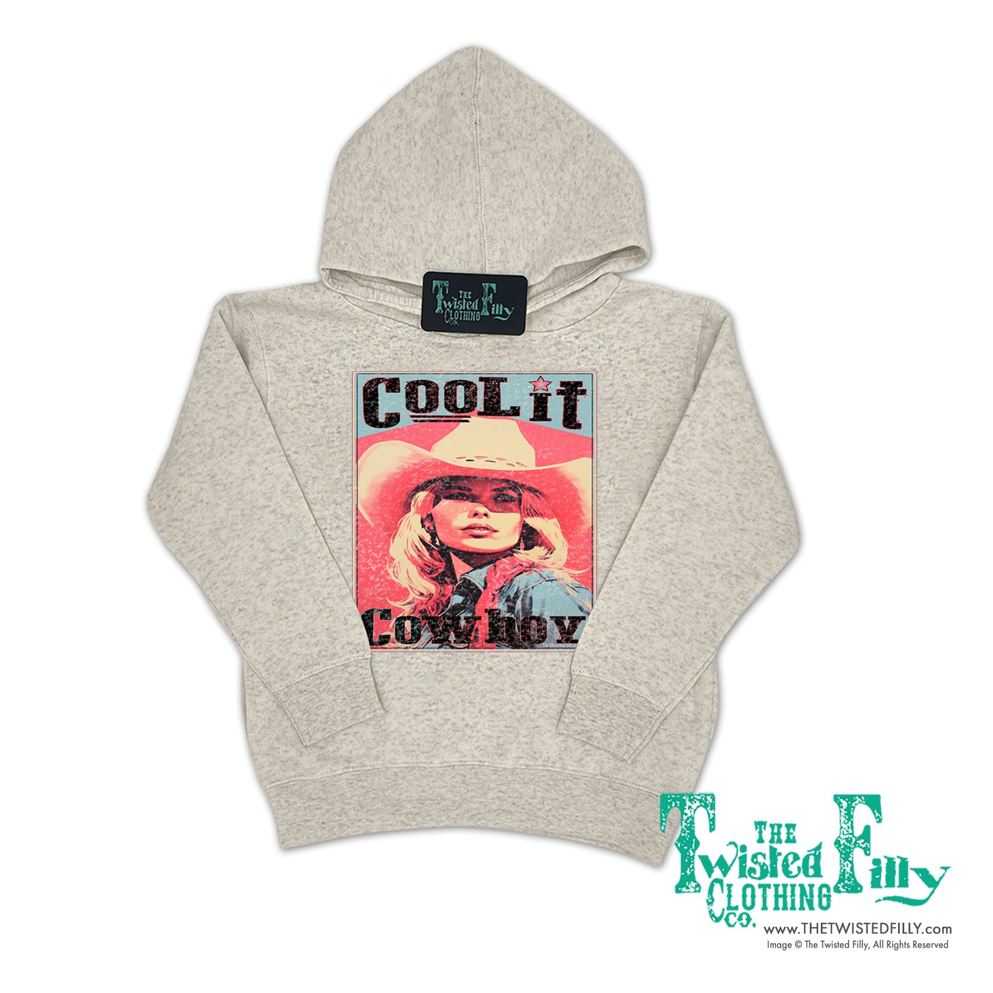 Cool It Cowboy - Girls Youth Hoodie - Assorted Colors