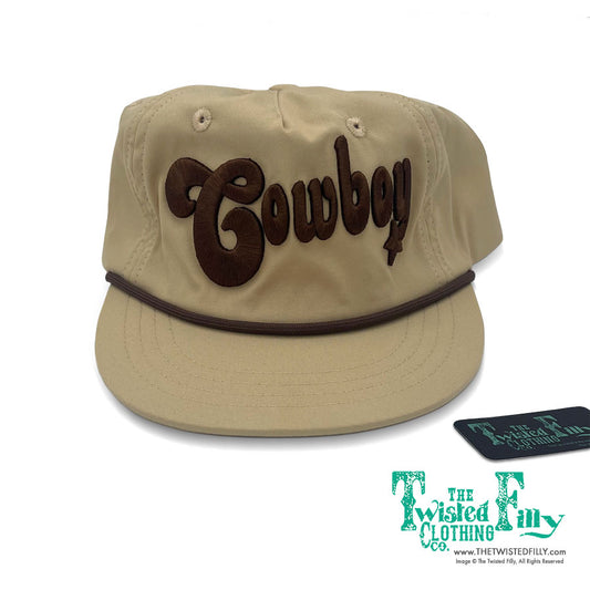 Cowboy - 3D Embroidered Adult Unstructured Hat