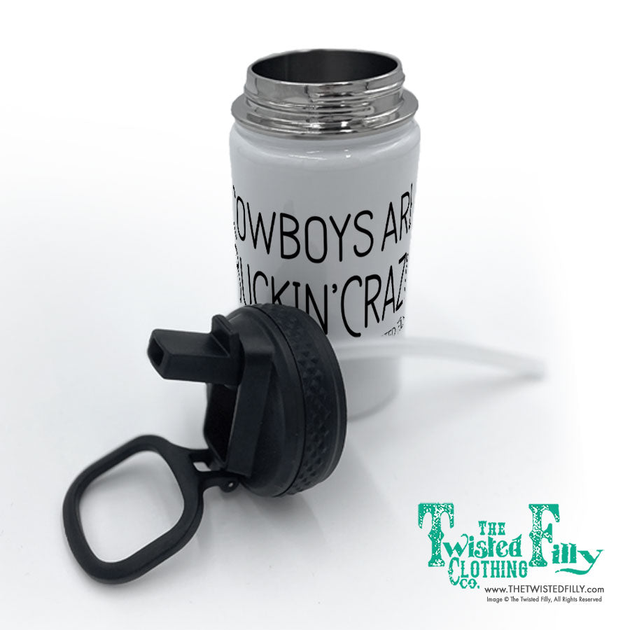 Cowboys Are Buckin' Crazy - Youth Stainless Steel Water Bottle Tumbler