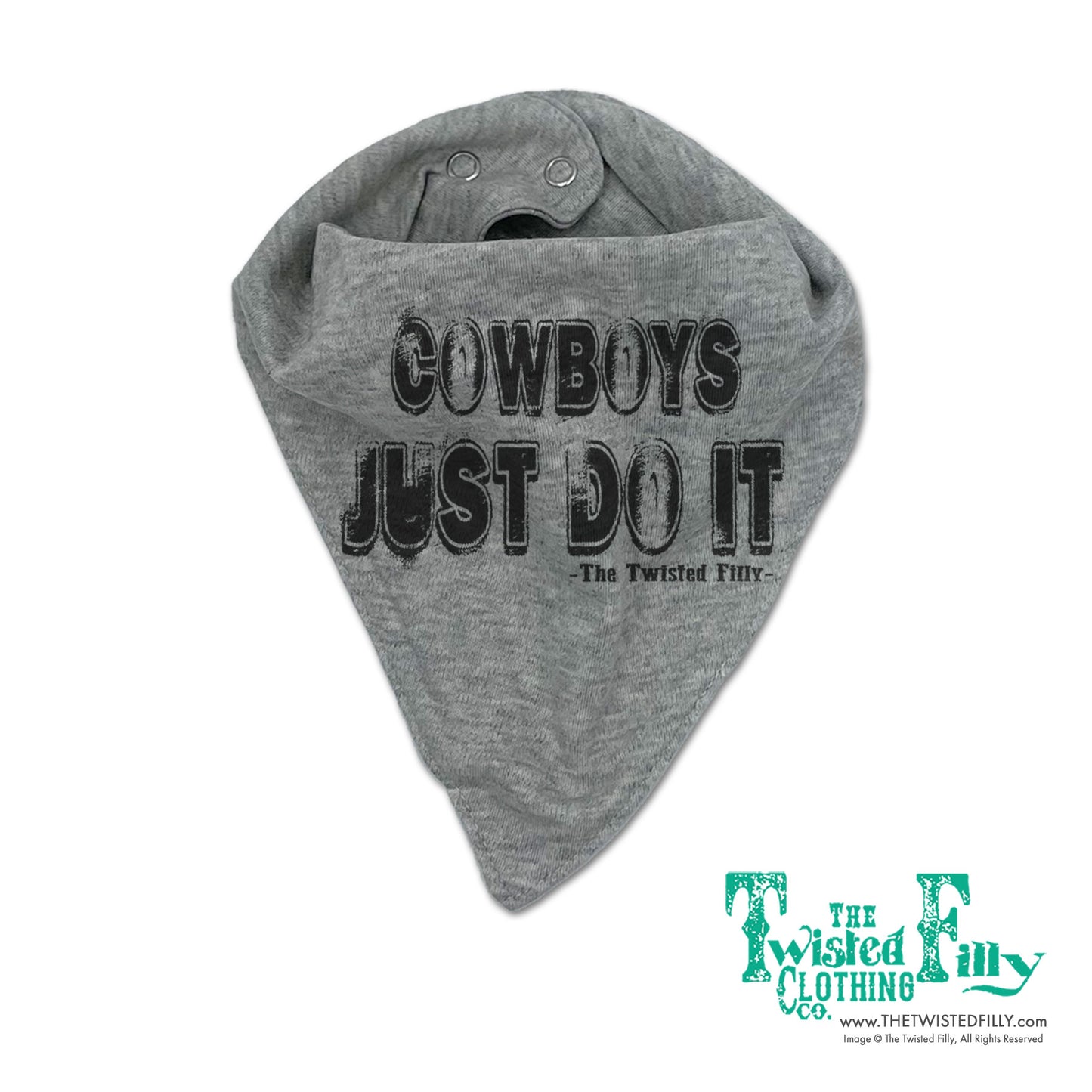 Cowboys Just Do It - Infant Boys Bandana Bib - Assorted Colors
