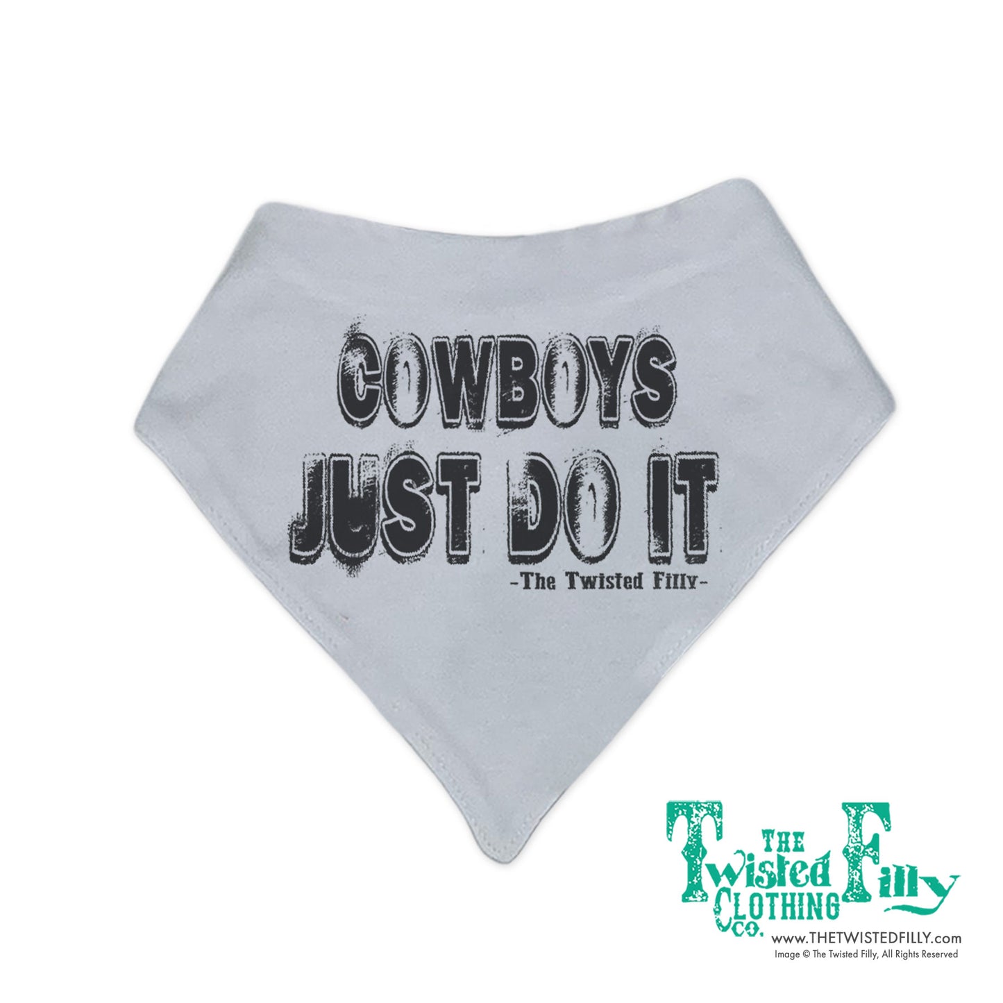 Cowboys Just Do It - Infant Boys Bandana Bib - Assorted Colors