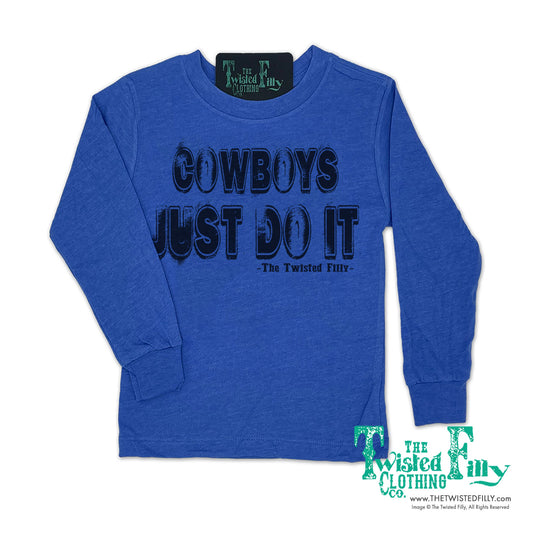 Cowboys Just Do It - L/S Toddler Boys Tee - Assorted Colors