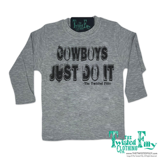 Cowboys Just Do It - L/S Toddler Boys Tee - Assorted Colors