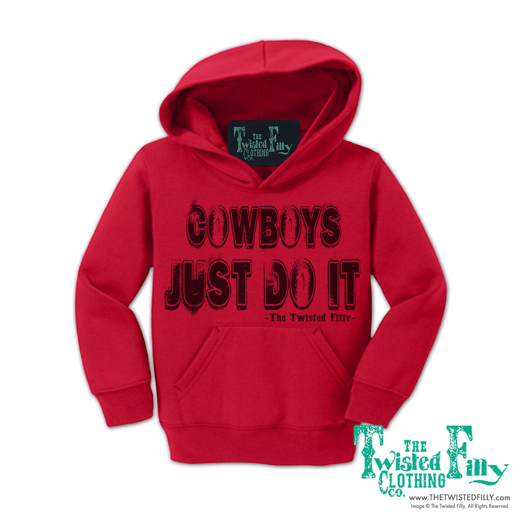 Cowboys Just Do It Toddler Boys Hoodie Assorted Colors The Twisted Filly Clothing Co