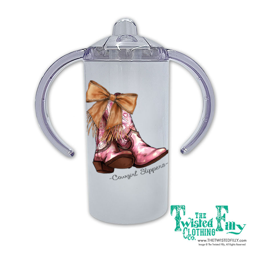 Cowgirl Slippers - Girls Infant / Toddler Sippy Cup