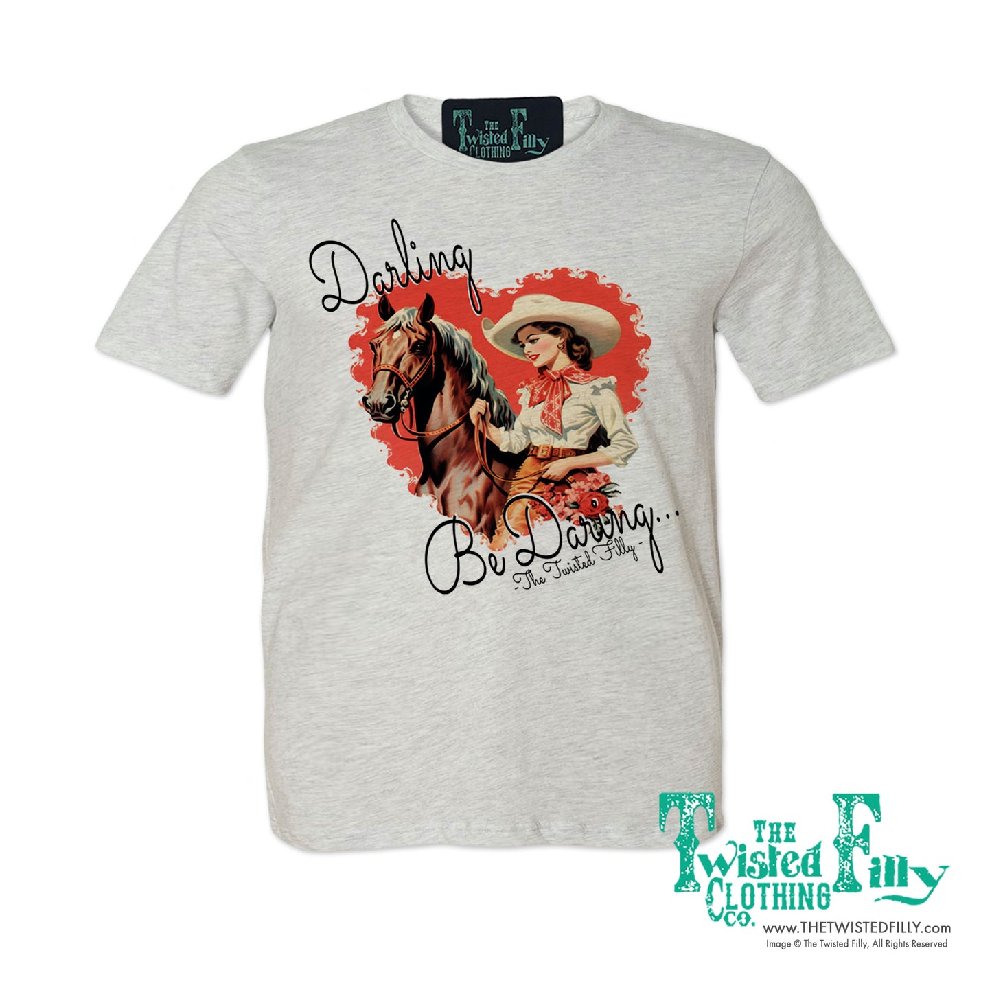 Darling Be Daring - S/S Adult Crew Neck Womens Tee - Assorted Colors