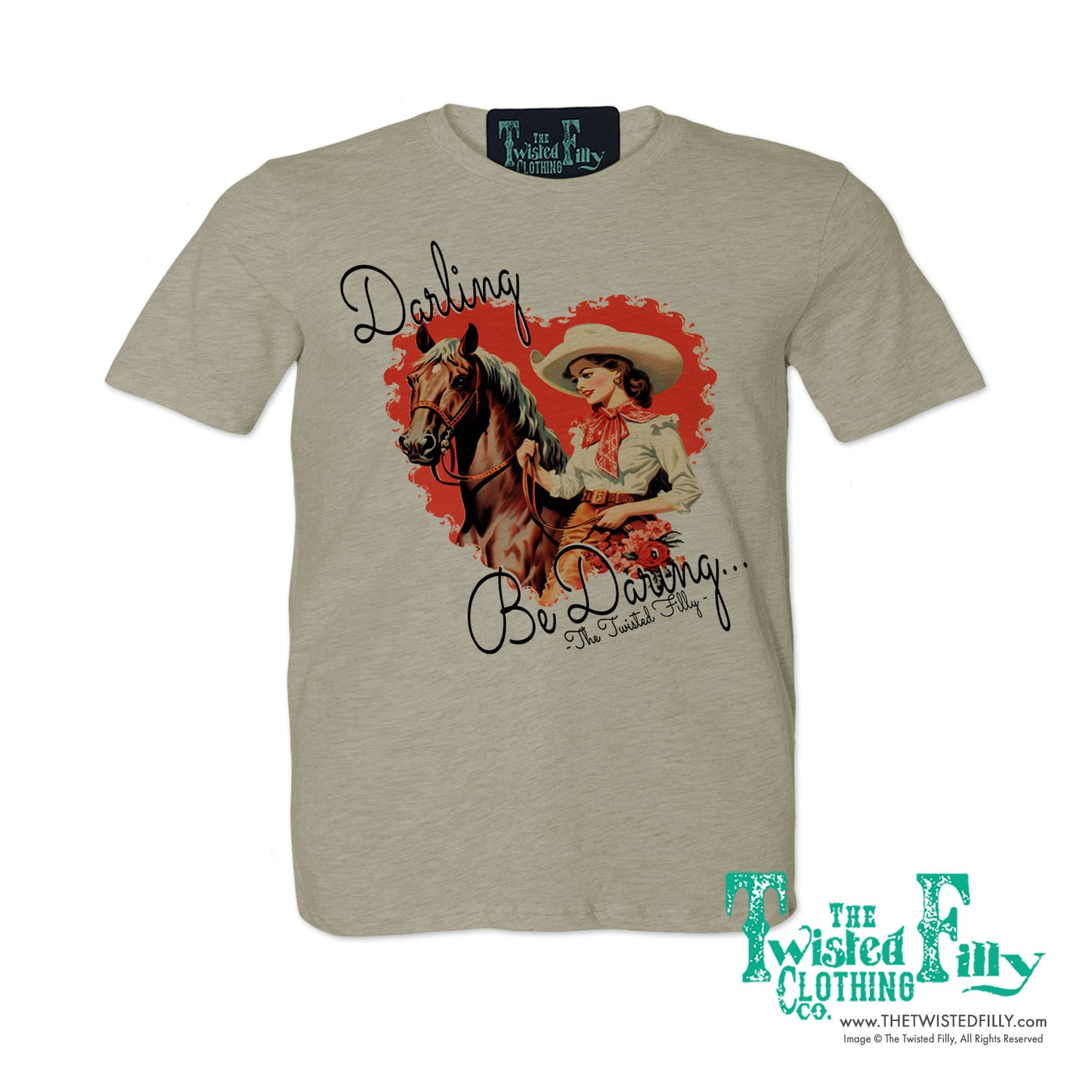 Darling Be Daring - S/S Adult Crew Neck Womens Tee - Assorted Colors