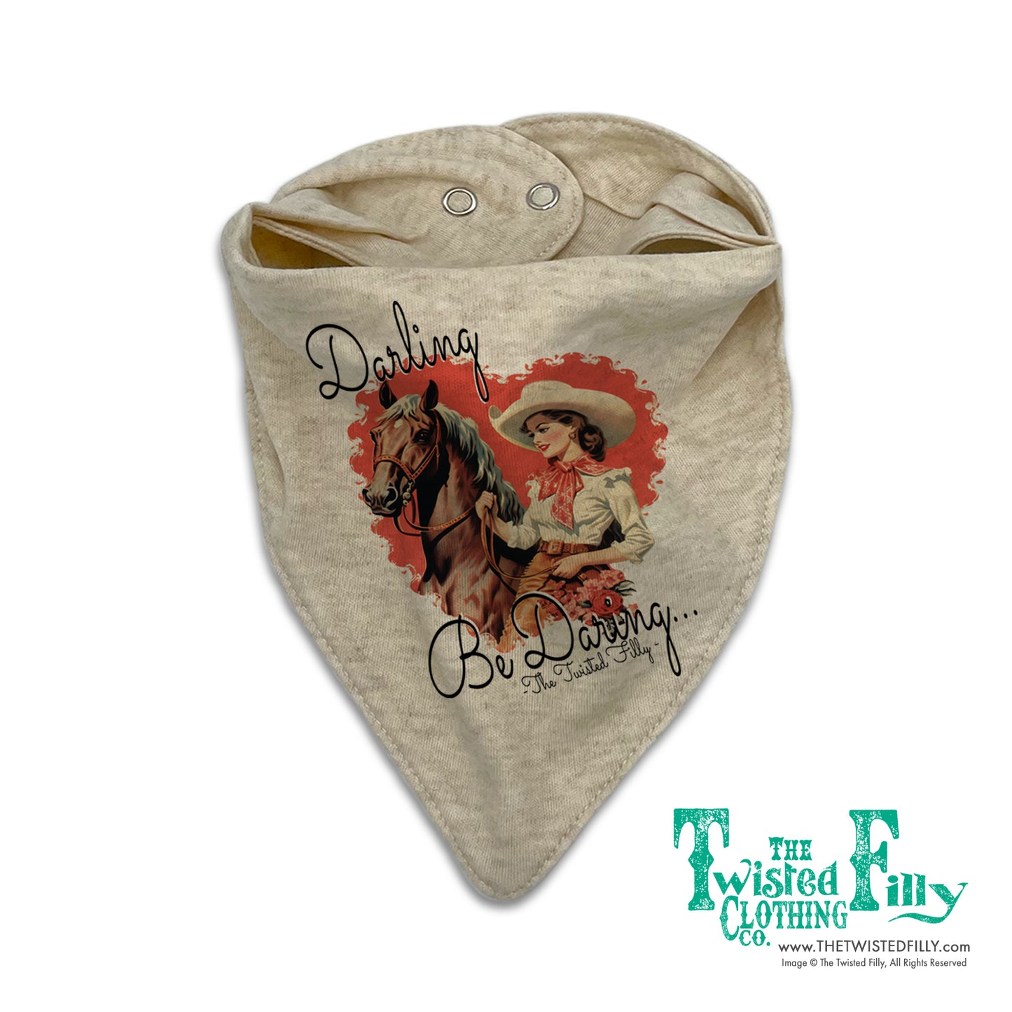 Darling Be Daring Girls Infant Bandana Bib - Assorted Colors