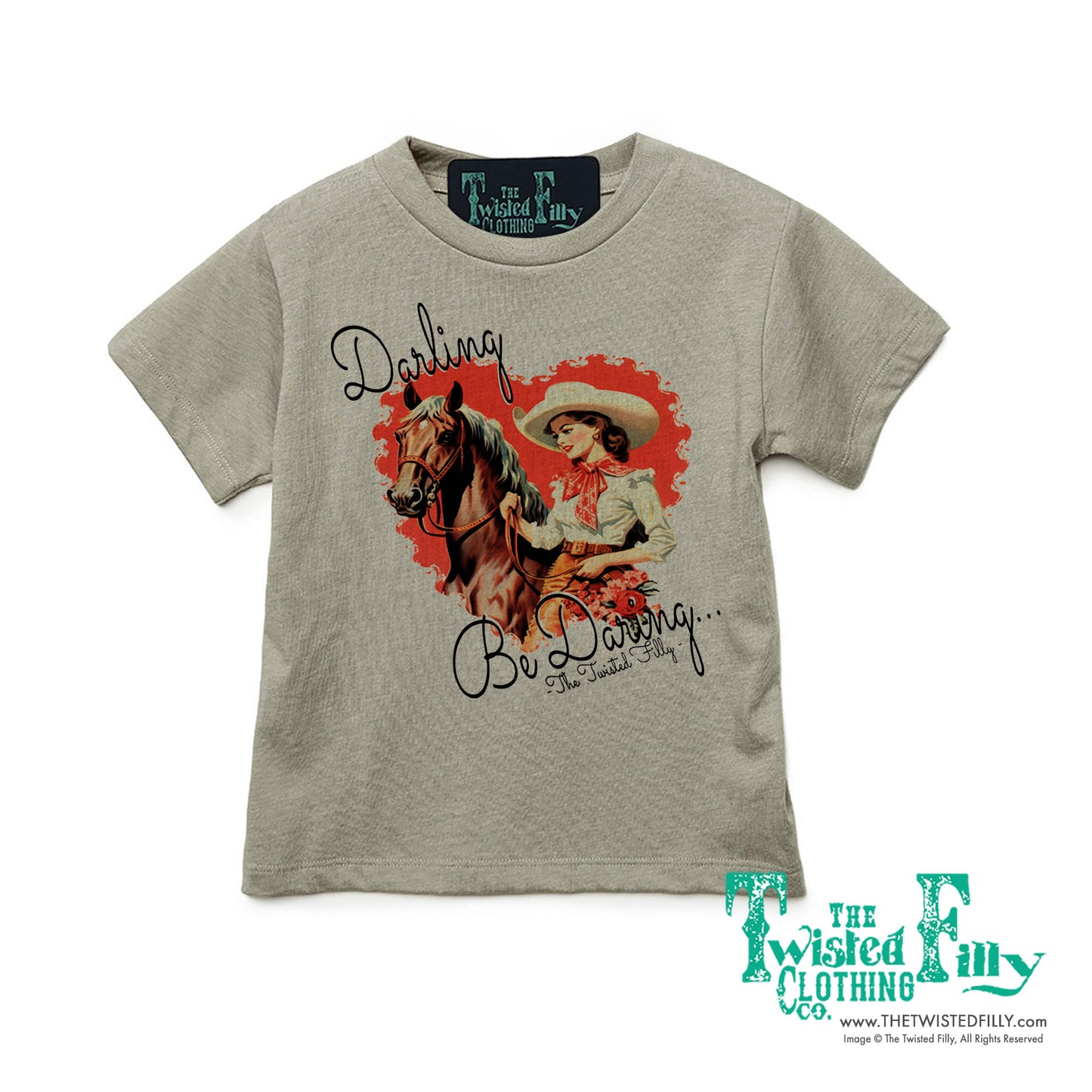 Darling Be Daring - S/S Girls Toddler Tee - Assorted Colors