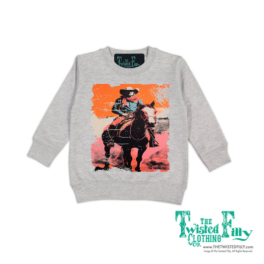 Desert Cowboy - Toddler Sweatshirt - Assorted Colors