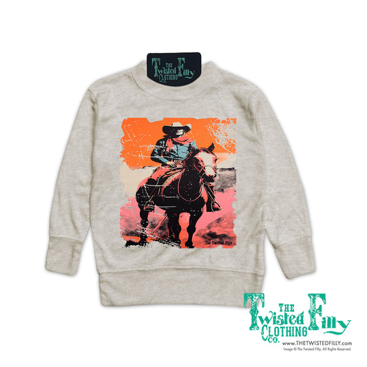 Desert Cowboy - Toddler Pullover - Oatmeal