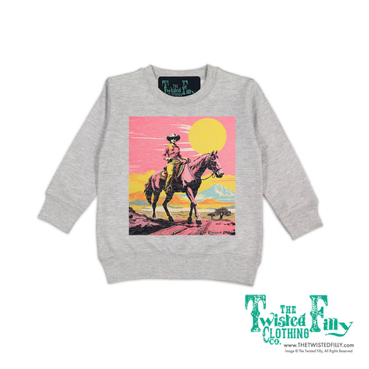 Desert Cowgirl - Toddler Girls Sweatshirt - Assorted Colors