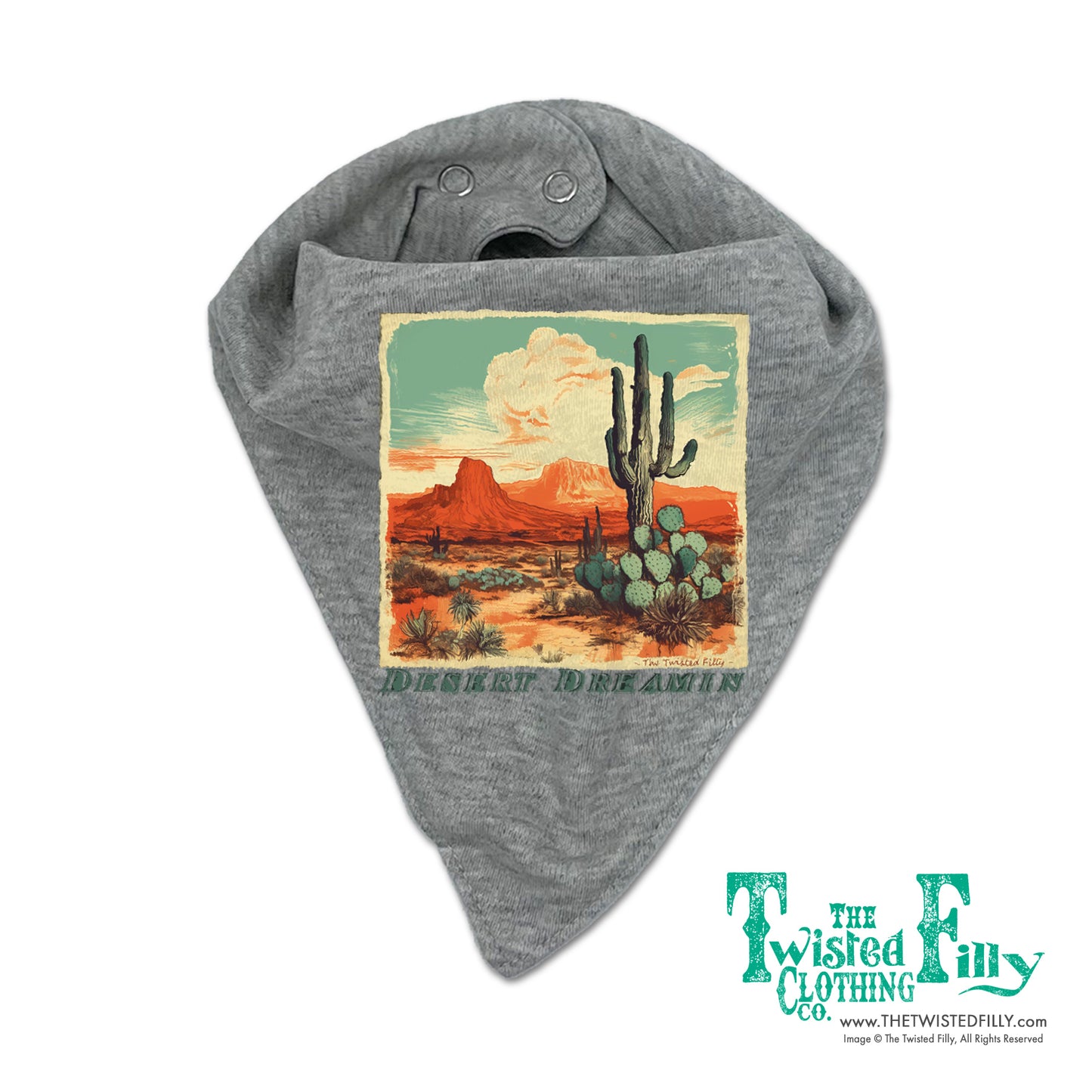 Desert Dreamin' - Infant Bandana Bib - Assorted Colors