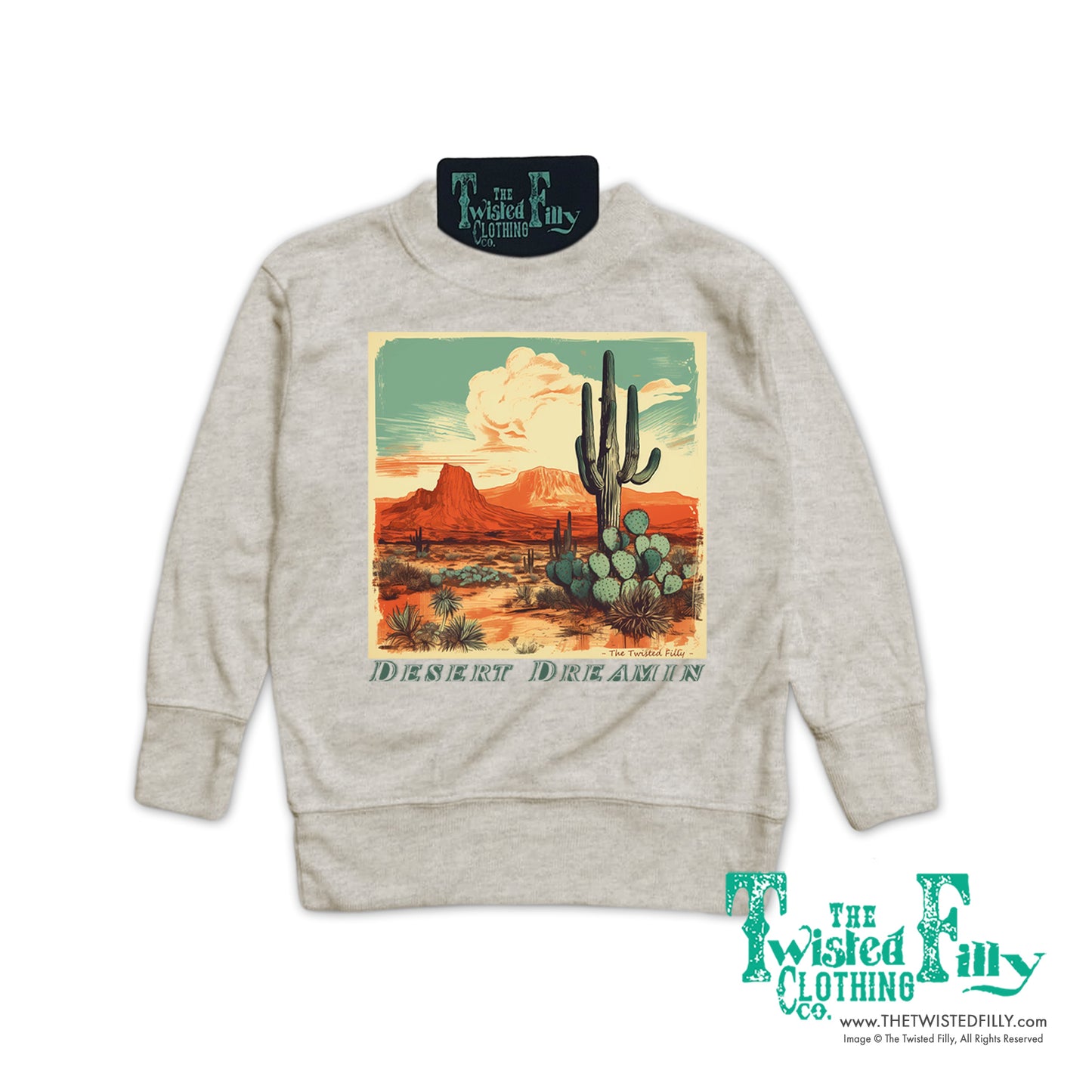 Desert Dreamin' - Toddler Pullover - Oatmeal