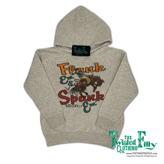 Flank Em & Spank Em - Toddler Hoodie - Oatmeal