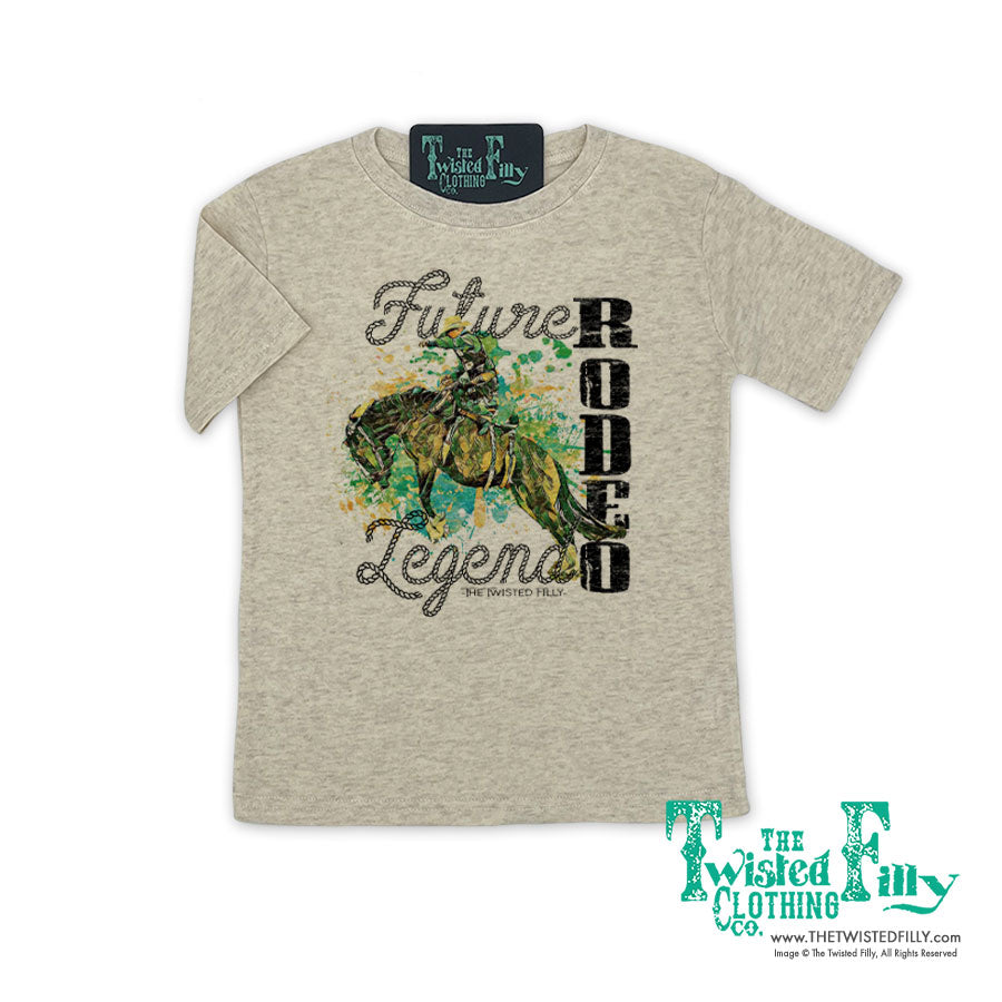 Future Rodeo Legend Bronc - S/S Youth Tee - Oatmeal