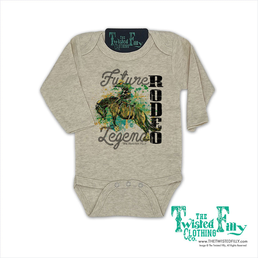 Future Rodeo Legend Bronc - Infant One Piece - Oatmeal